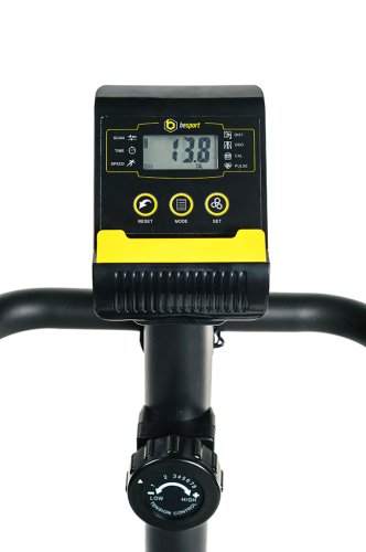 Велотренажер Besport BS-520S RACER магнітний чорно-жовтий