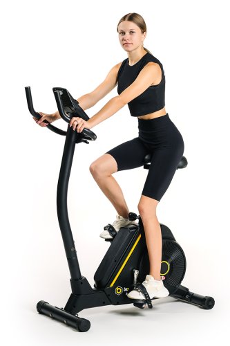 Велотренажер Besport BS-6047 MAYBIKE электромагнитный черно-желтый