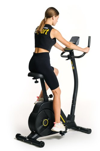 Велотренажер Besport BS-6047 MAYBIKE электромагнитный черно-желтый