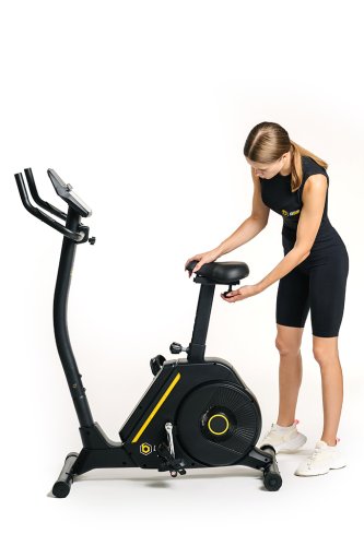 Велотренажер Besport BS-6047 MAYBIKE электромагнитный черно-желтый