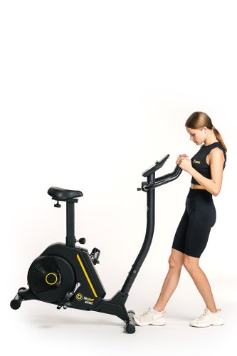 Велотренажер Besport BS-6047 MAYBIKE электромагнитный черно-желтый