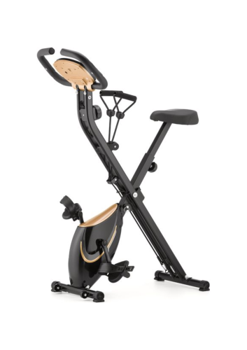 Велотренажер Gymtek FX600 магнитный складной с эспандерами золотой