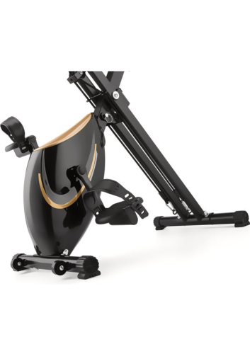 Велотренажер Gymtek FX600 магнитный складной с эспандерами золотой