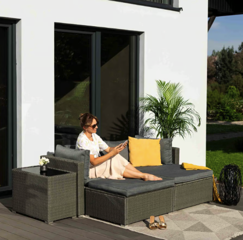 Комплект садовой мебели Di Volio Alzano серый