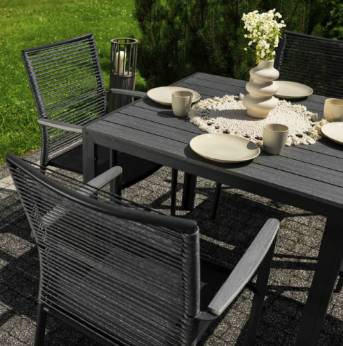 Комплект садових меблів Di Volio Carineo 4+1 сірий