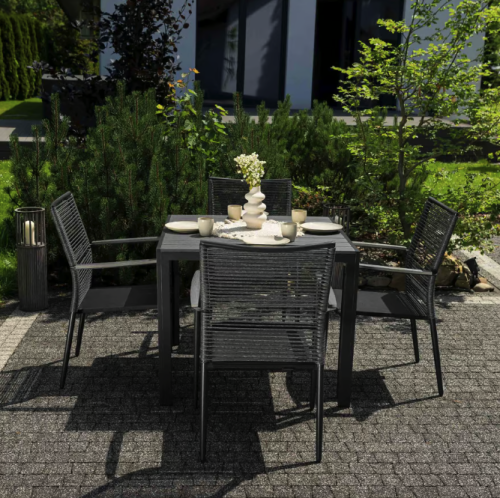 Комплект садових меблів Di Volio Carineo 4+1 сірий