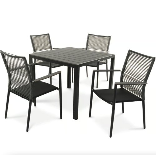 Комплект садових меблів Di Volio Carineo 4+1 сірий