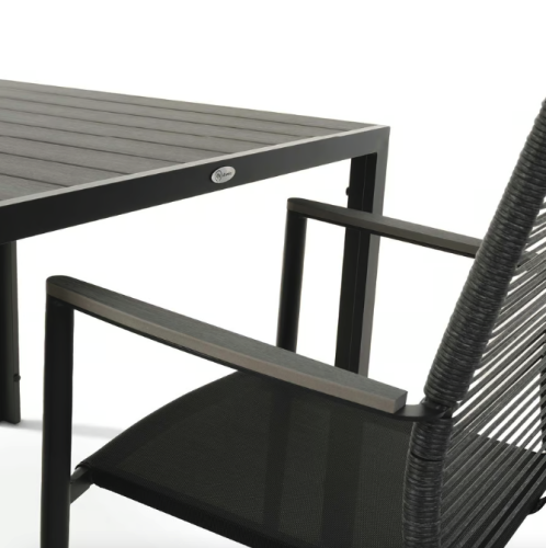 Комплект садових меблів Di Volio Carineo 4+1 сірий