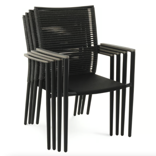 Комплект садових меблів Di Volio Carineo 4+1 сірий