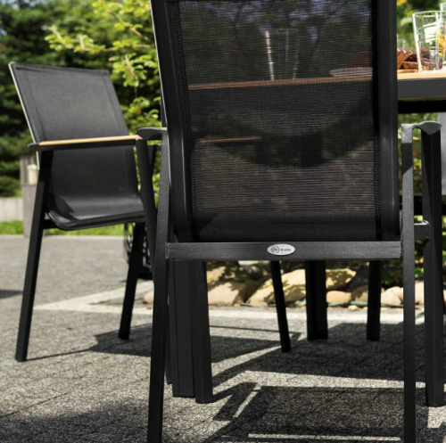 Комплект садовой мебели Di Volio Cremo 4+1 черный/бежевый