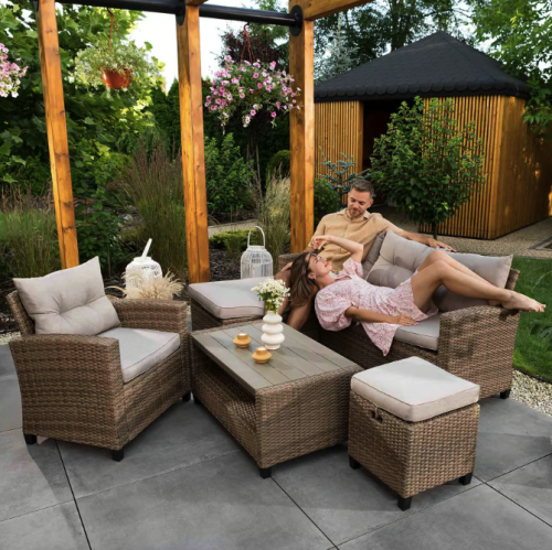 Комплект садових меблів Di Volio Dalmia бежевий/кремовий