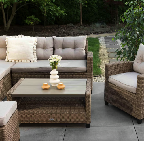 Комплект садових меблів Di Volio Dalmia бежевий/кремовий