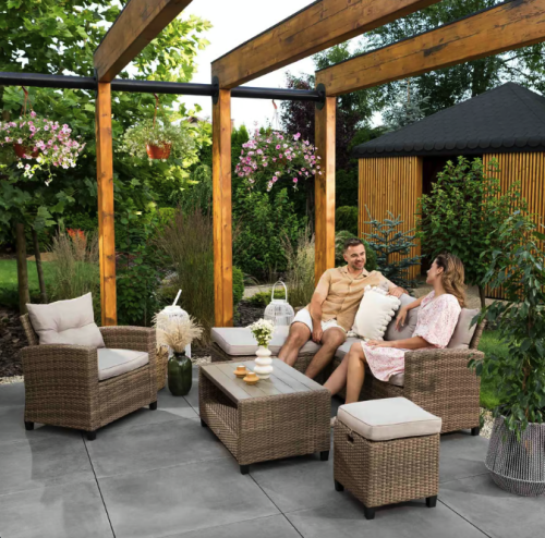 Комплект садових меблів Di Volio Dalmia бежевий/кремовий