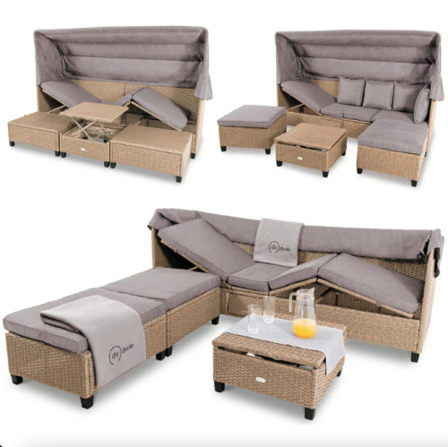 Комплект садовой мебели Di Volio Luca бежево-серый