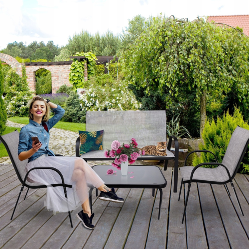 Комплект садовой мебели Jumi FIESTA серый