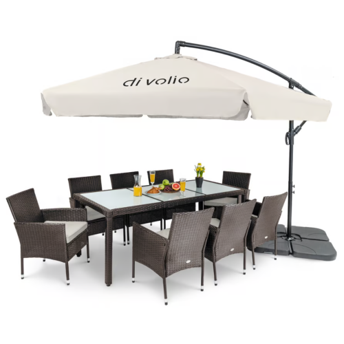 Парасолька садова Di Volio EMPOLI 300см кремова+ Основа садової парасольки