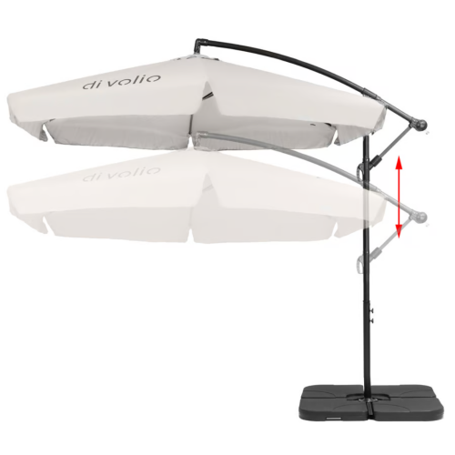 Парасолька садова Di Volio EMPOLI 300см кремова+ Основа садової парасольки