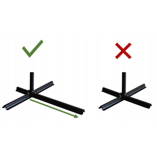 Зонтик садовый Di Volio EMPOLI 350см серый Основа садового зонтика