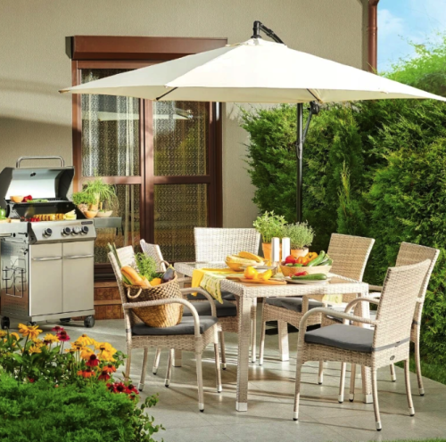 Парасоля садова Jumi Taup 300см кремовий