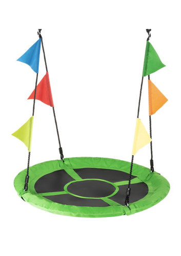 Садовые качели - гнездо Outtec XXL с флажками зеленый