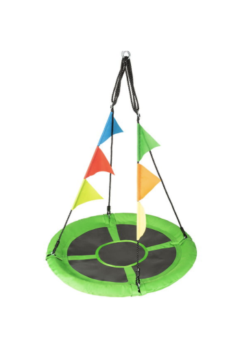 Садовые качели - гнездо Outtec XXL с флажками зеленый