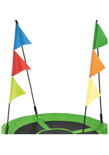 Садовые качели - гнездо Outtec XXL с флажками зеленый