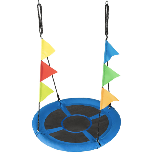 Садовая качель - гнездо Outtec XXL с флажками синий