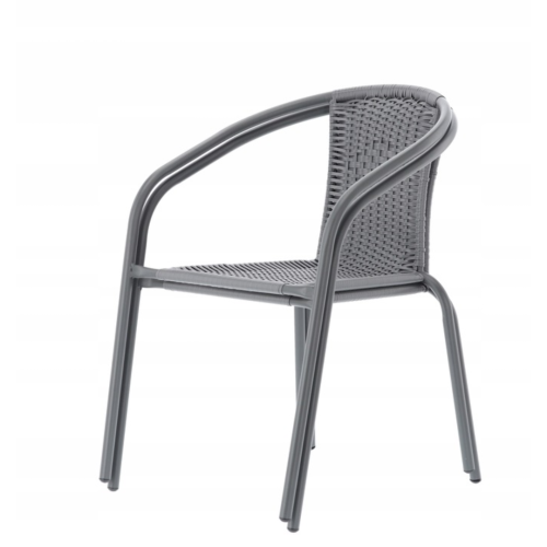 Садовая мебель Chomik Bistro New стол и 2 стулья серый