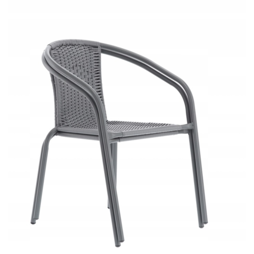 Садовая мебель Chomik Bistro New стол и 2 стулья серый