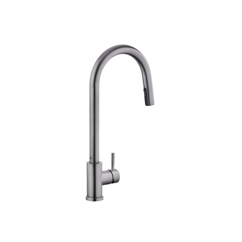 Смеситель для кухни с выдвижным изливом Kroner KRP Edelstahl Klassisch - PVD03915