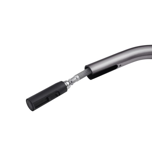 Смеситель для кухни с выдвижным изливом Kroner KRP Edelstahl Klassisch - PVD03915