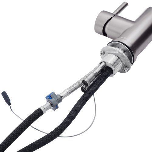 Смеситель для кухни с выдвижным изливом Kroner KRP Edelstahl Klassisch - PVD03916 сенсорный