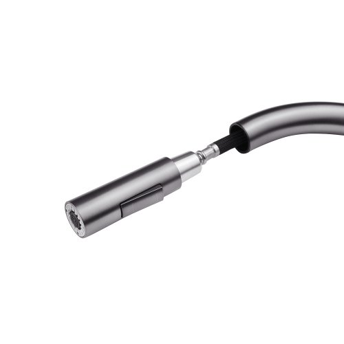 Смеситель для кухни с выдвижным изливом Kroner KRP Edelstahl Klassisch - PVD03916 сенсорный