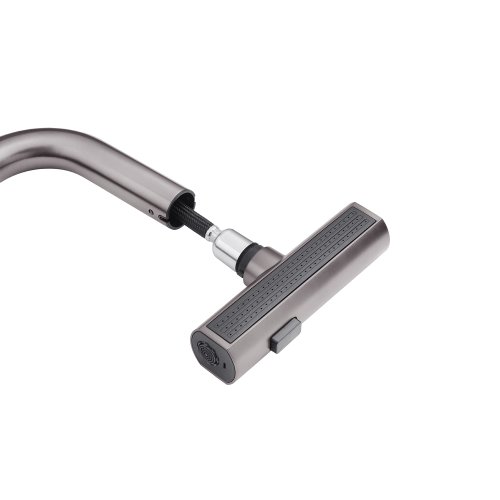 Смеситель для кухни с выдвижным изливом Kroner KRP Edelstahl Klassisch - PVD03918