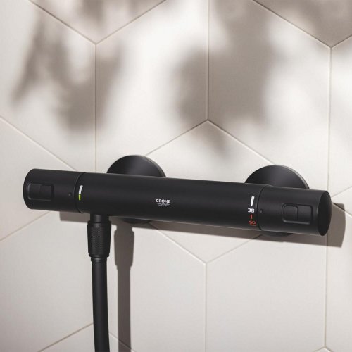 Смеситель термостатический для душа Grohe QuickFix Start Black UA303908T2