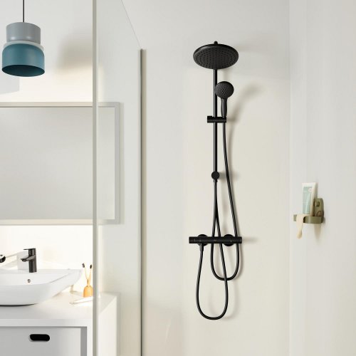 Смеситель термостатический для душа Grohe QuickFix Start Black UA303908T2