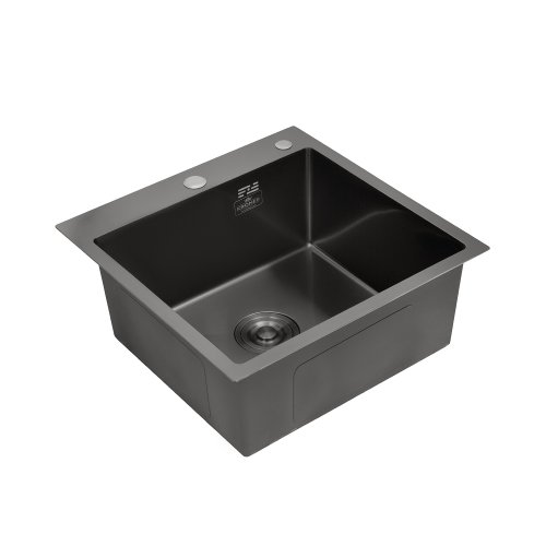 Кухонная мойка Kroner KRP Schwarze - 4545HM PVD (3.0/1.0 мм)