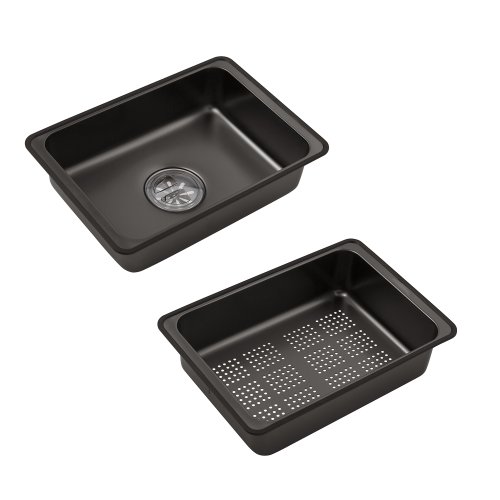 Кухонная мойка Kroner KRP Schwarze - SET7545HM PVD (3.0/0.8 мм)