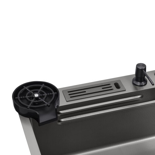 Кухонная мойка Kroner KRP Schwarze - SET7545NB PVD (3.0/0.8 мм)