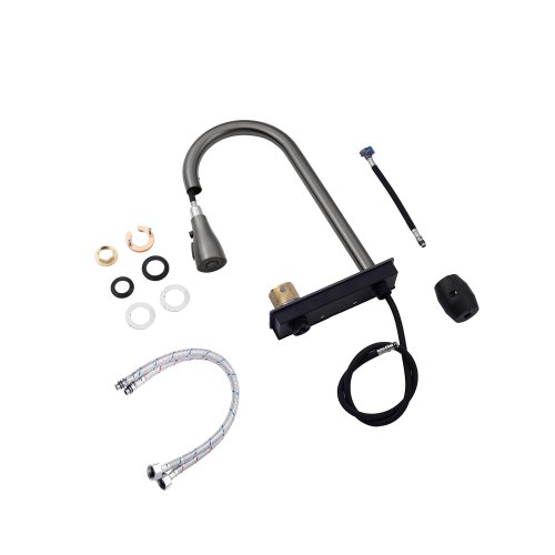 Кухонная мойка Kroner KRP Schwarze - SET7545NB PVD (3.0/0.8 мм)