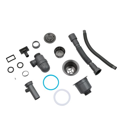 Кухонная мойка Kroner KRP Schwarze - SET7545NB PVD (3.0/0.8 мм)