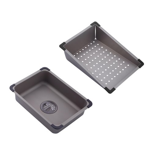 Кухонная мойка Kroner KRP Schwarze - SET7545NG PVD (3.0/0.8 мм)