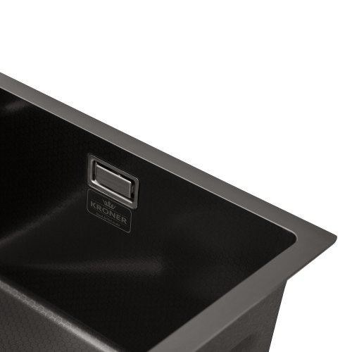 Кухонная мойка Kroner KRP Schwarze - SET7546ARTHM PVD (3.0/0.8 мм)