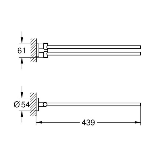 Полотенцедержатель Grohe QuickFix Start 411832430
