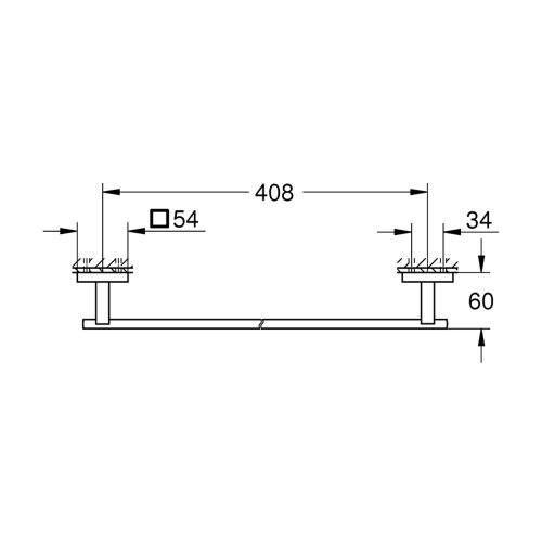 Тримач для рушників Grohe QuickFix Start Cube 409872430