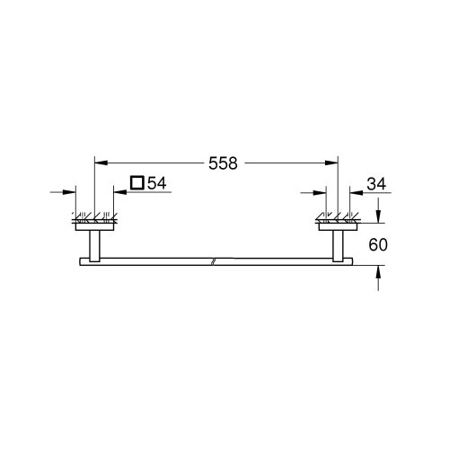 Полотенцедержатель Grohe QuickFix Start Cube 410892430
