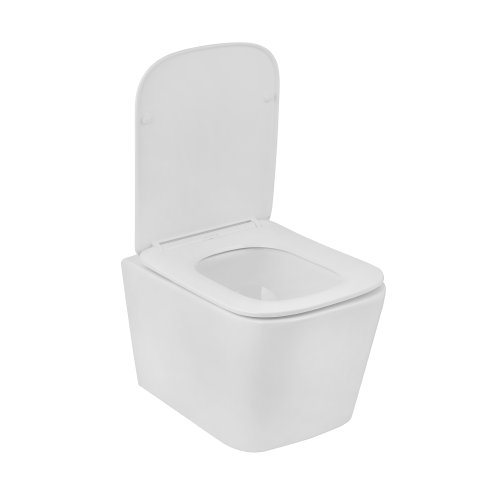 Унітаз підвісний безобідковий Kroner Eifel WHI483429 TORNADO з сидінням (KE483429WHIT)