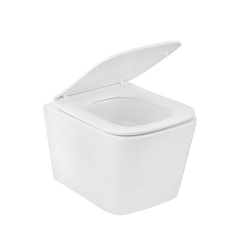 Унітаз підвісний безобідковий Kroner Eifel WHI483429 TORNADO з сидінням (KE483429WHIT)