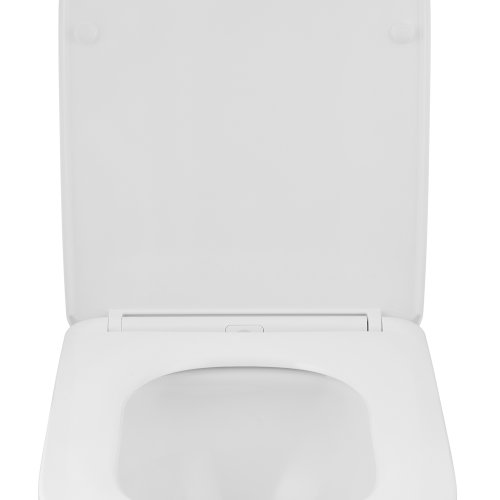 Унітаз підвісний безобідковий Kroner Eifel WHI483429 TORNADO з сидінням (KE483429WHIT)