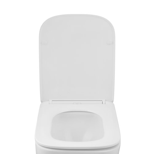 Унітаз підвісний безобідковий Kroner Eifel WHI483429 TORNADO з сидінням (KE483429WHIT)